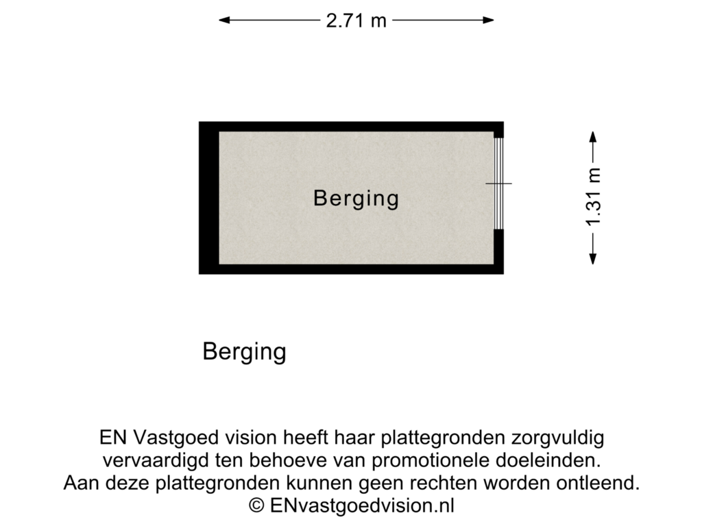 View floorplan of Berging of Noorderhoofdstraat 41-H