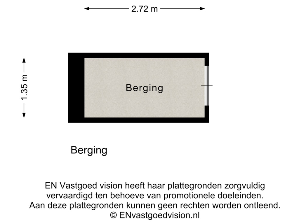 Bekijk plattegrond van Berging van Noorderhoofdstraat 41-A