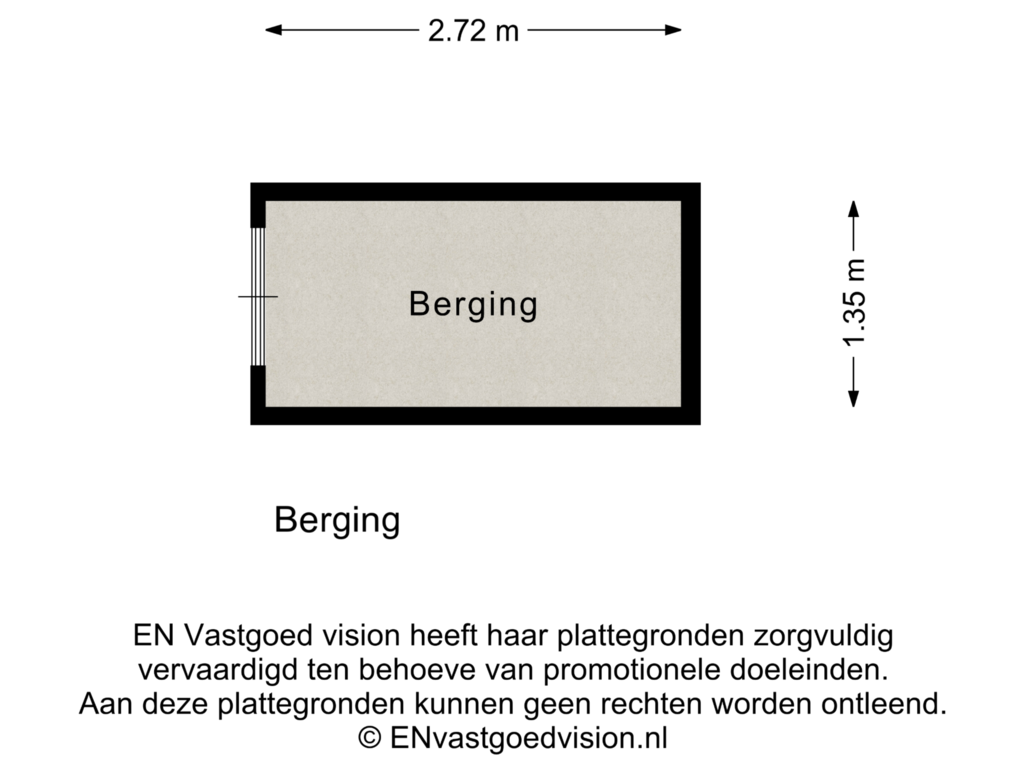 View floorplan of Berging of Noorderhoofdstraat 41-N