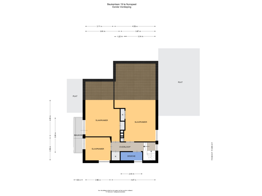 View floorplan of Eerste Verdieping of Beukenlaan 19