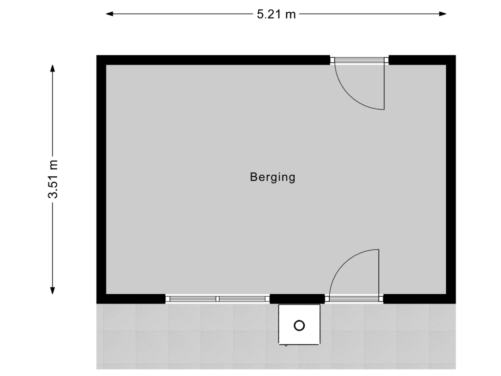 Bekijk plattegrond van Berging van Biesbosch 20