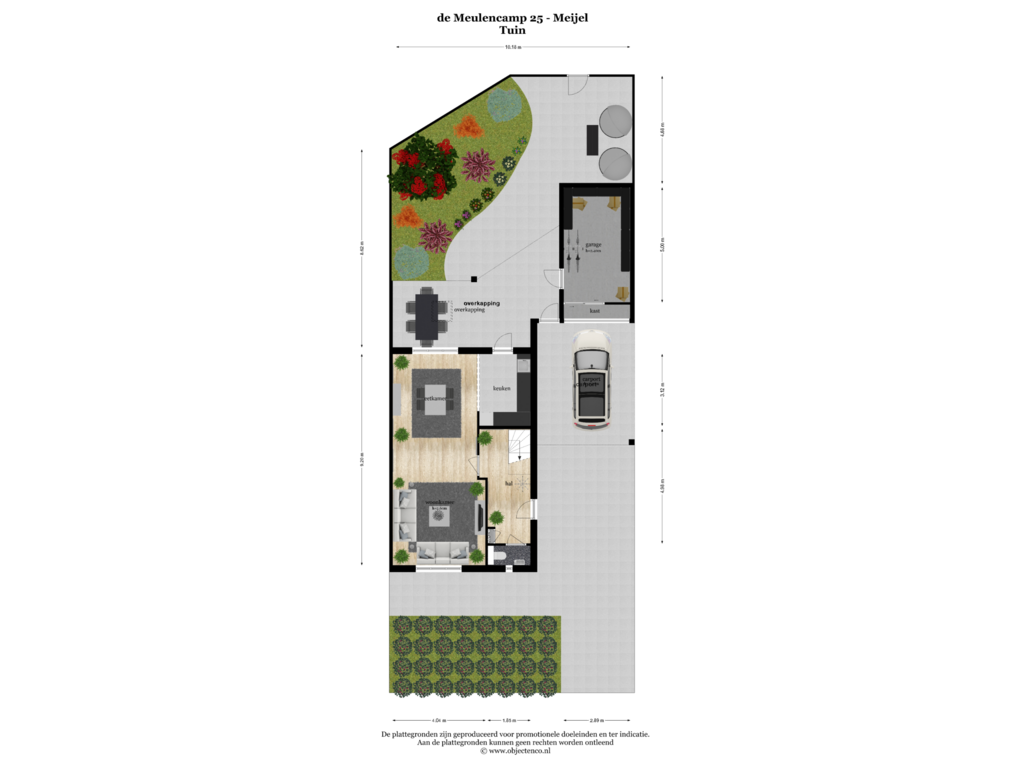 Bekijk plattegrond van TUIN van De Meulencamp 25