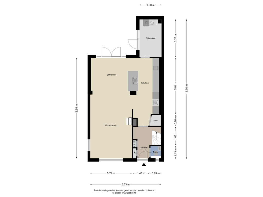 Bekijk plattegrond van Begane grond van Jan van Amstelstraat 4