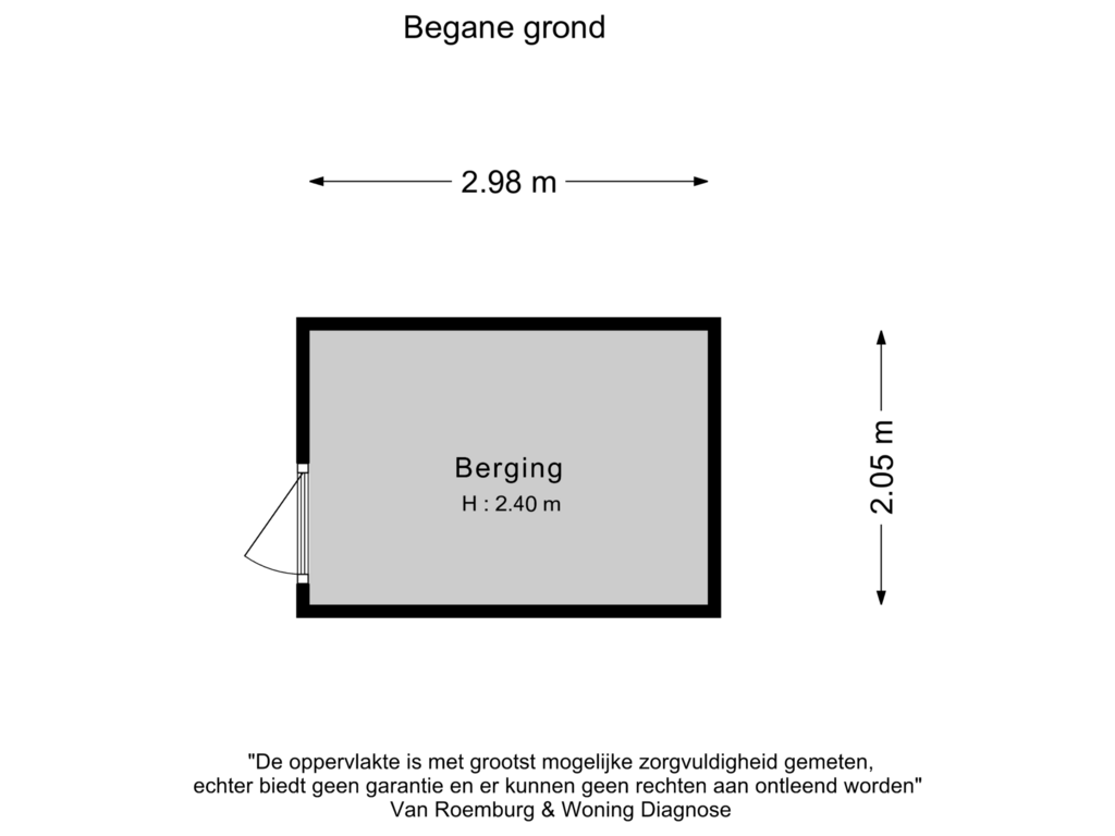 Bekijk plattegrond van Berging van Minorcalaan 19