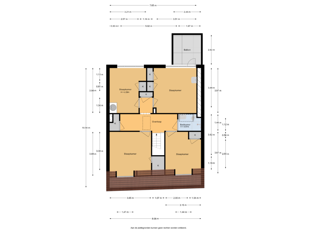 Bekijk plattegrond van 1e Verdieping van Langendijk 23