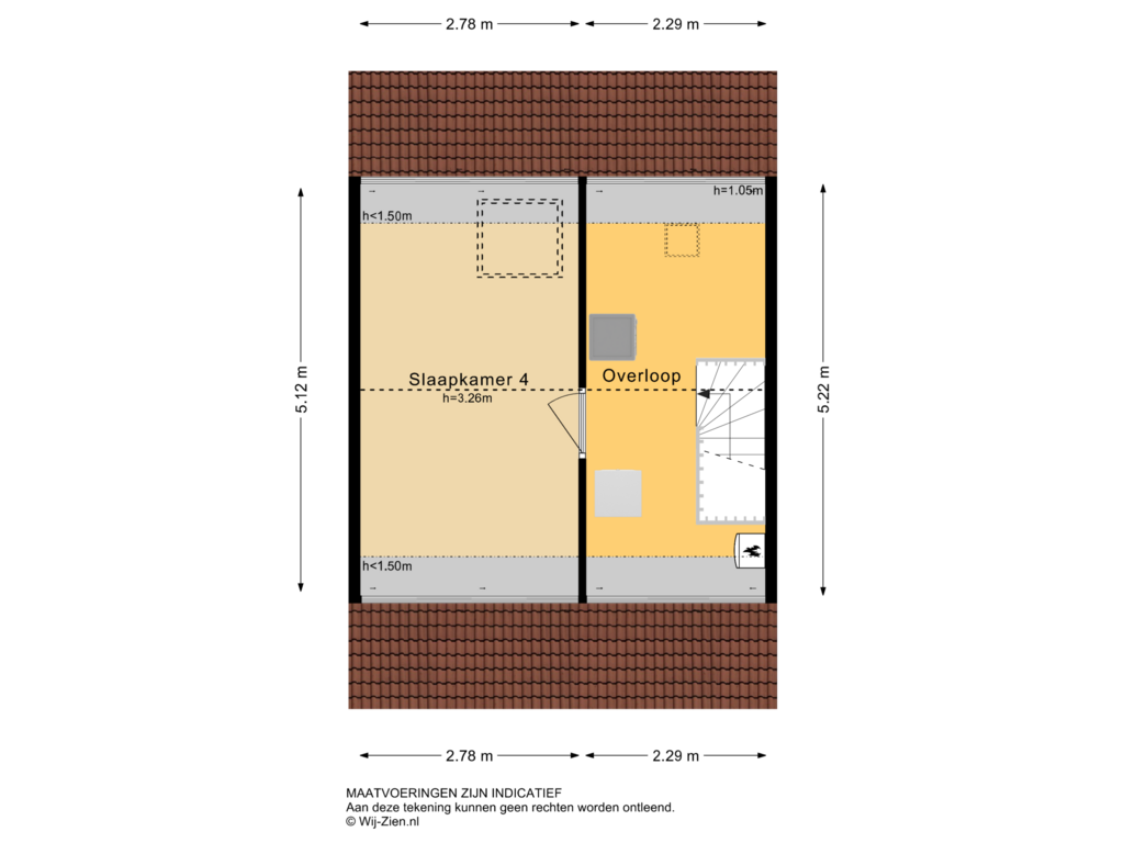 Bekijk plattegrond van Tweede Verdieping van Schildmos 6