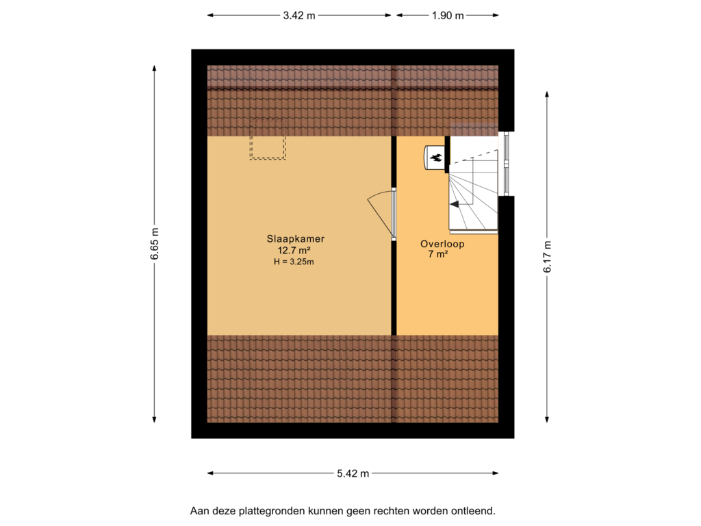 Bekijk plattegrond van Tweede verdieping van It Houtstek 5