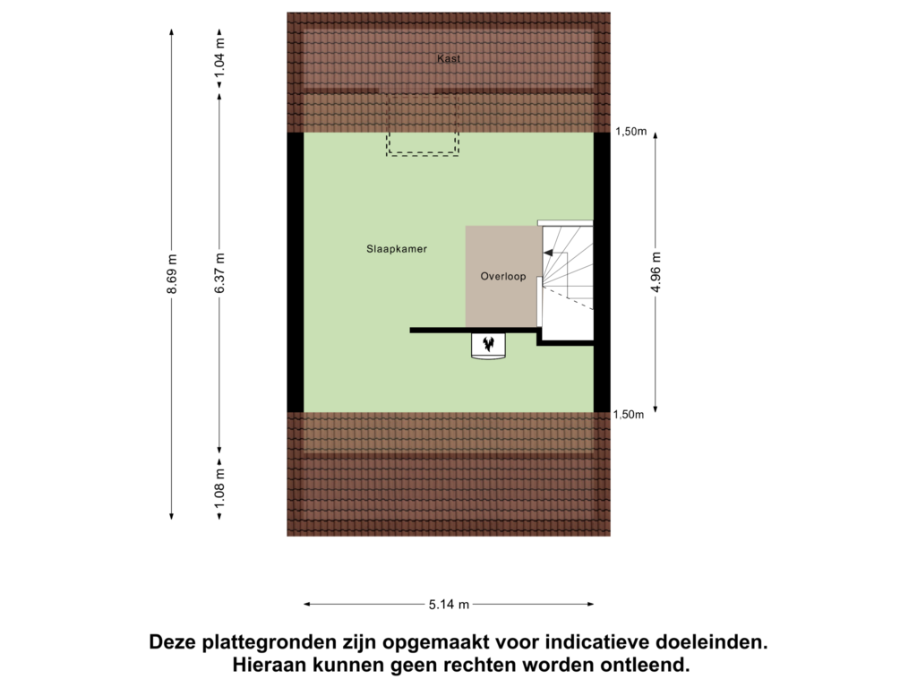 Bekijk plattegrond van Tweede Verdieping van Ruygekroft 47