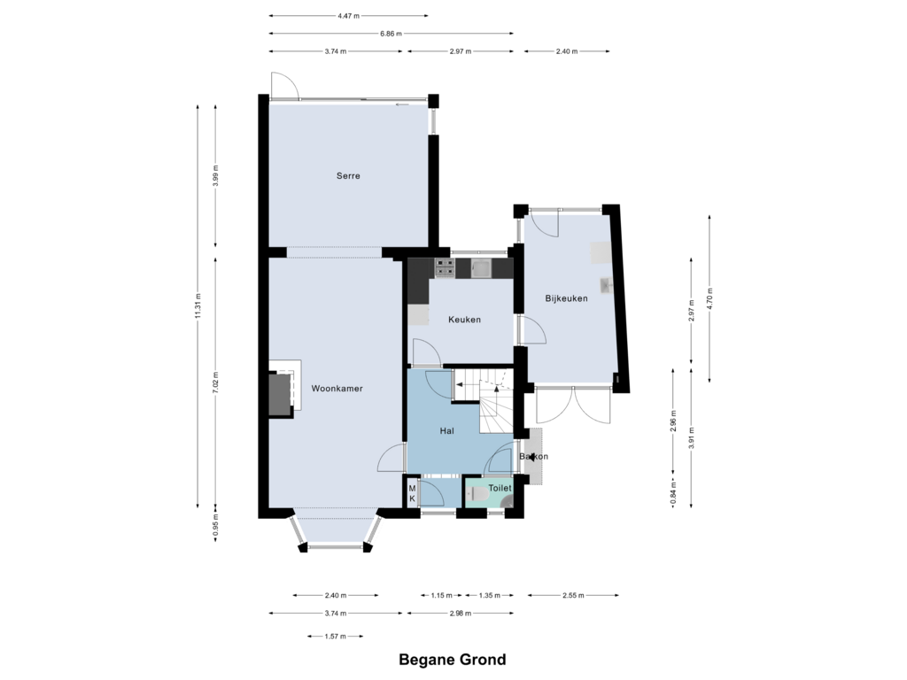 Bekijk plattegrond van Begane Grond van Pastoor Vranckenlaan 70