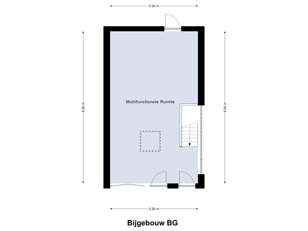 Bekijk plattegrond van Bijgebouw BG van Pastoor Vranckenlaan 70