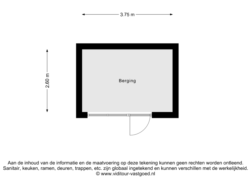 Bekijk plattegrond van Berging van Van Goghlaan 58