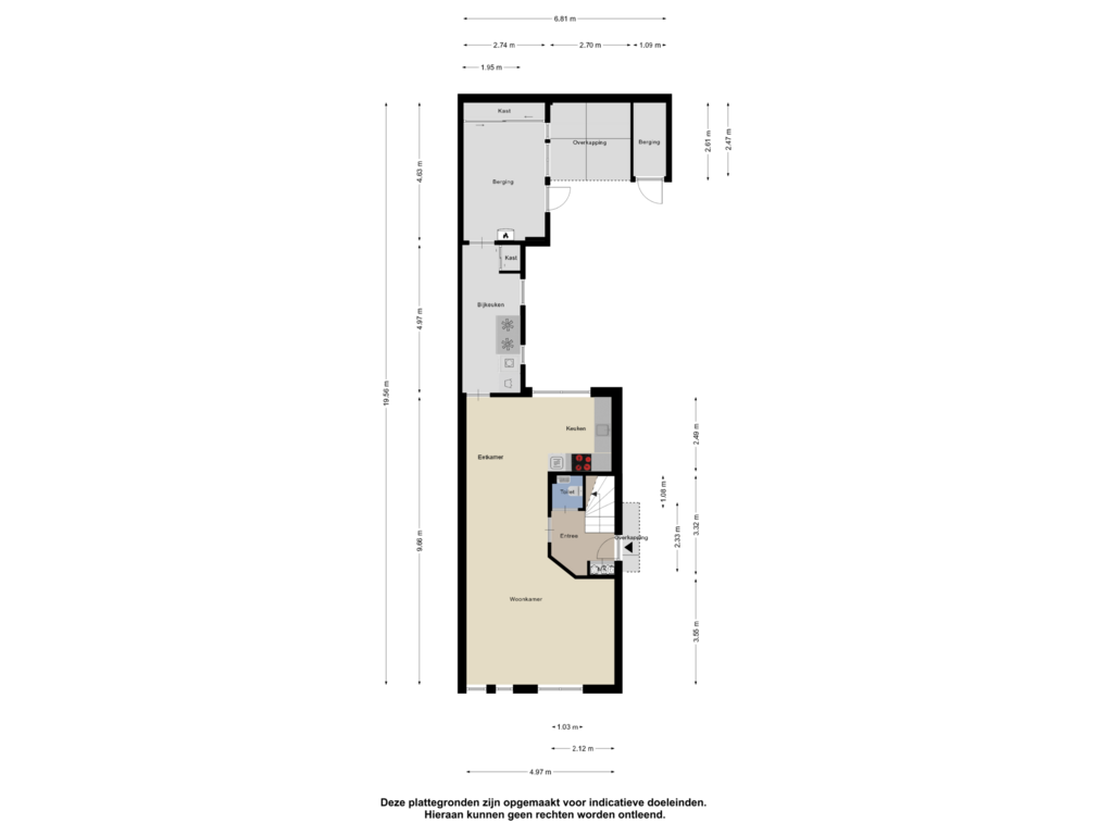 Bekijk plattegrond van Begane Grond van Groeninx van Zoelenstraat 2