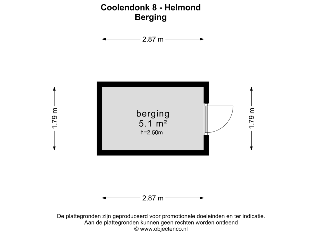 Bekijk plattegrond van BERGING van Coolendonk 8