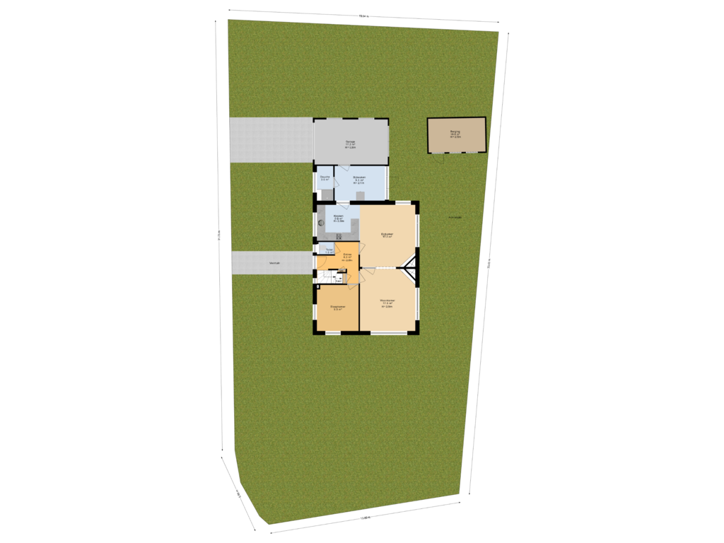 Bekijk plattegrond van Situatie van Nijewei 36