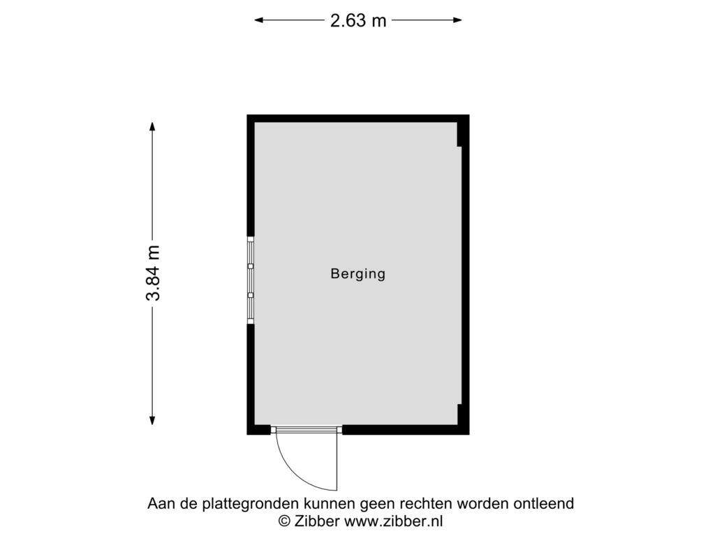 Bekijk plattegrond van Berging van Jan Cellierslaan 33