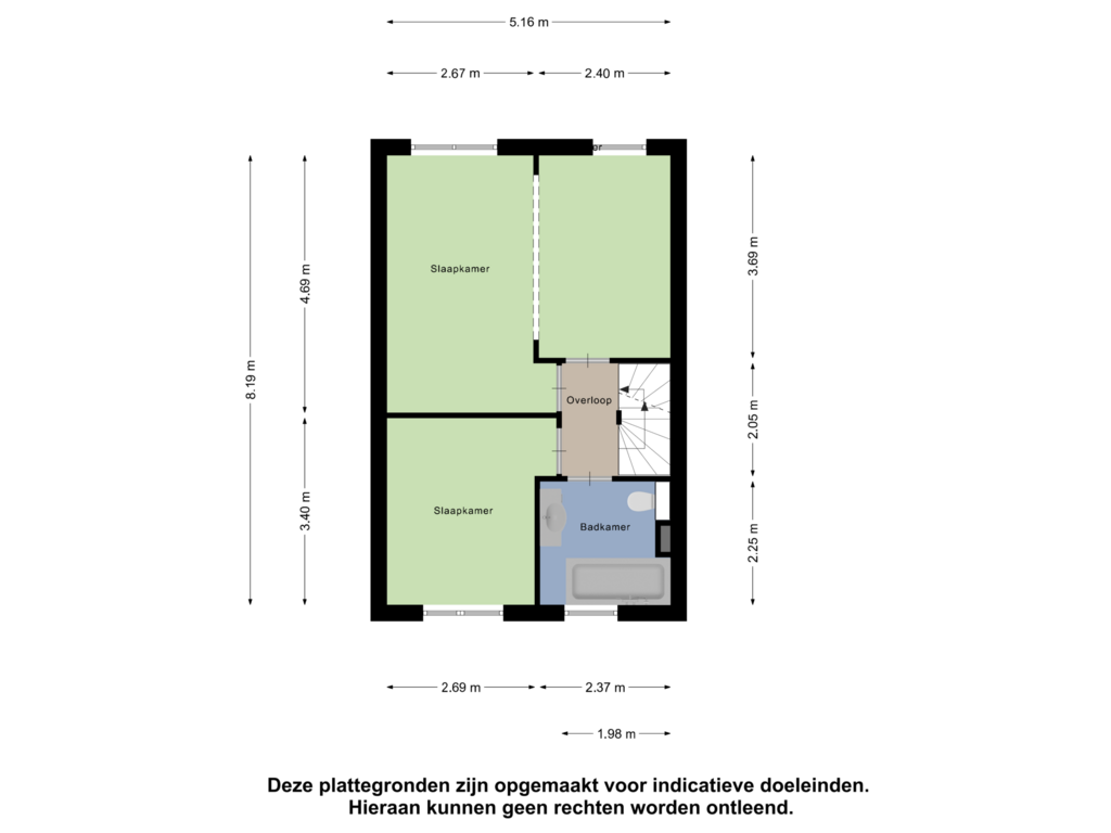 Bekijk plattegrond van Eerste Verdieping van Van Goudoeverstraat 15