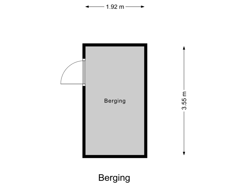 Bekijk plattegrond van Berging van Rode Kruislaan 70