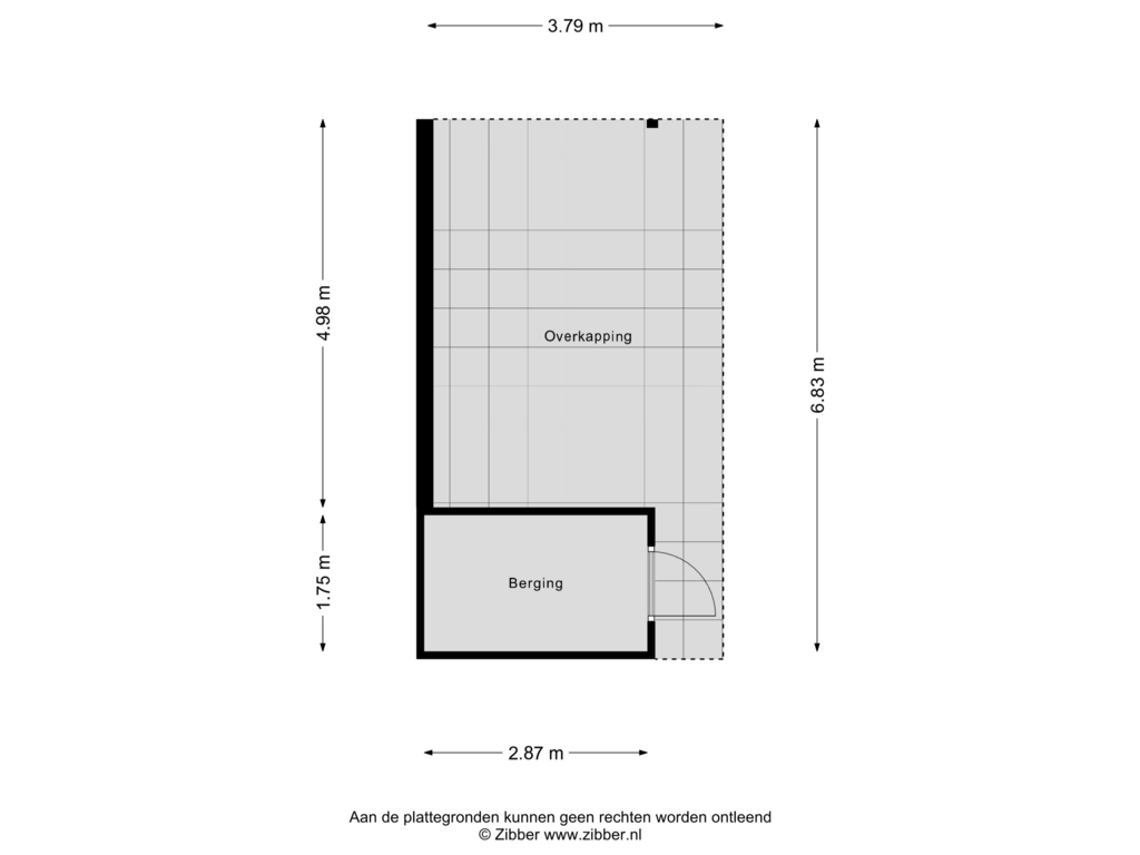 Bekijk plattegrond van Berging van Moeshof 52