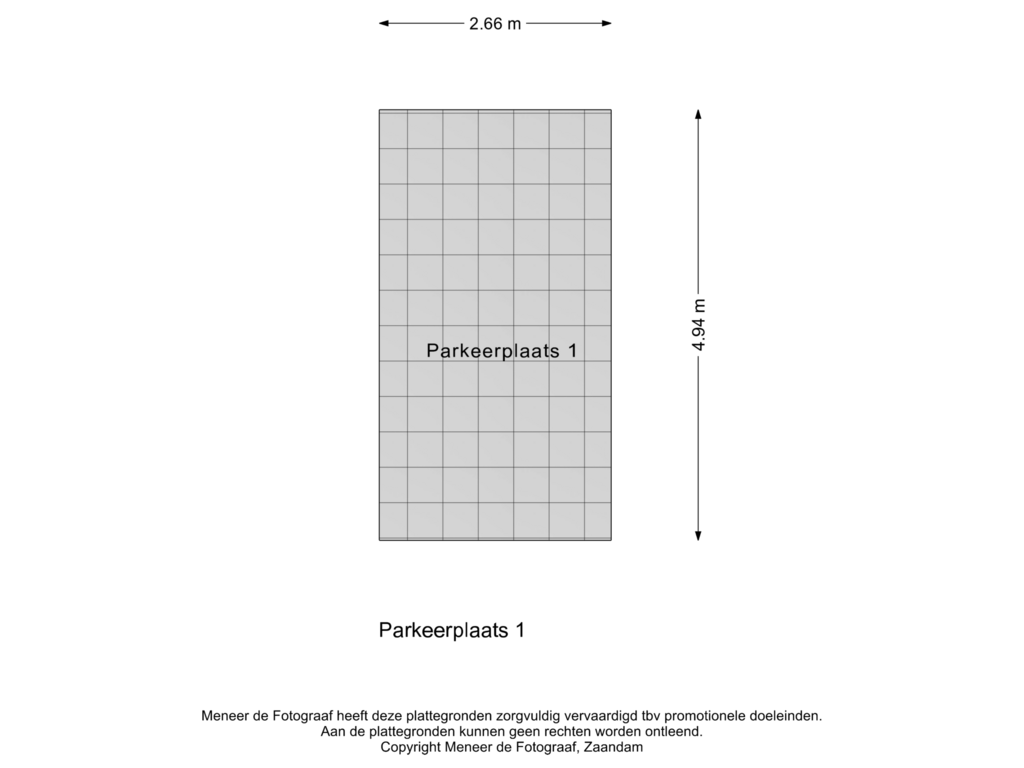 Bekijk plattegrond van Parkeerplaats 1 van Veerdijk 43-M