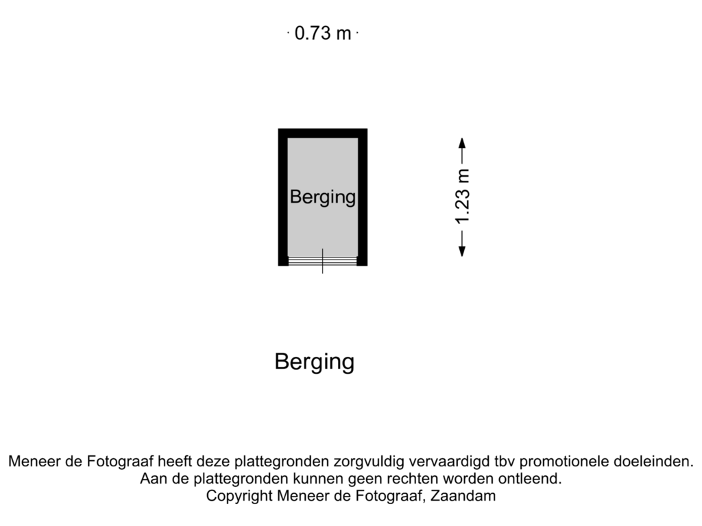 Bekijk plattegrond van Berging van Veerdijk 43-M