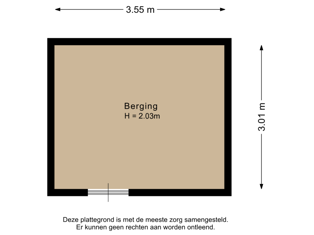 Bekijk plattegrond van Berging van Berkenlaan 15