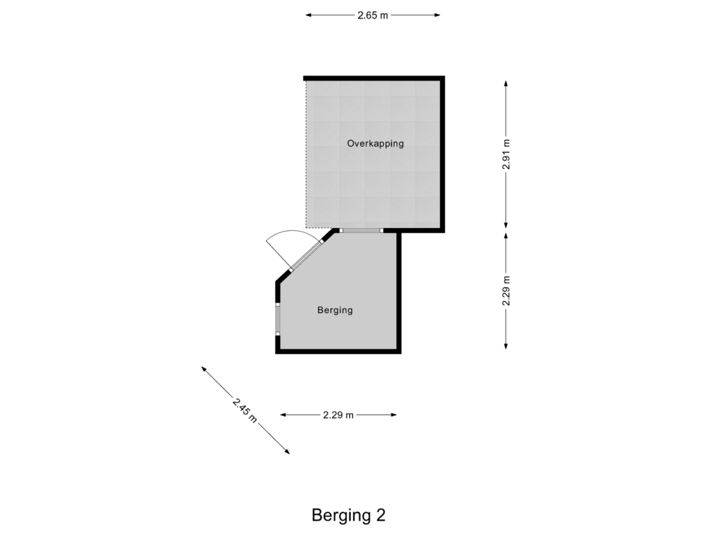 Bekijk plattegrond van Berging 2 van Noordpark 34