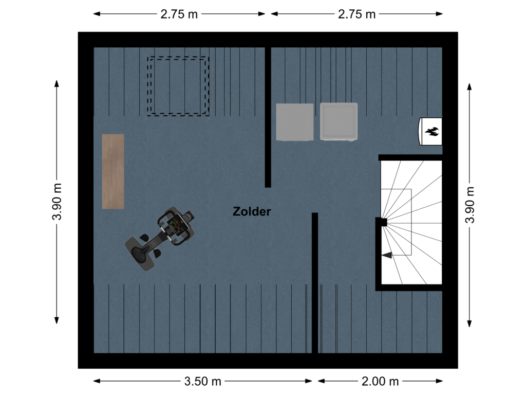 Bekijk plattegrond van Floor 2 van Bentlaken 27