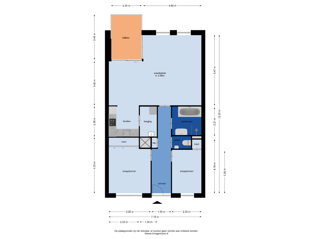 Bekijk plattegrond van appartement van Wapenplaats 36