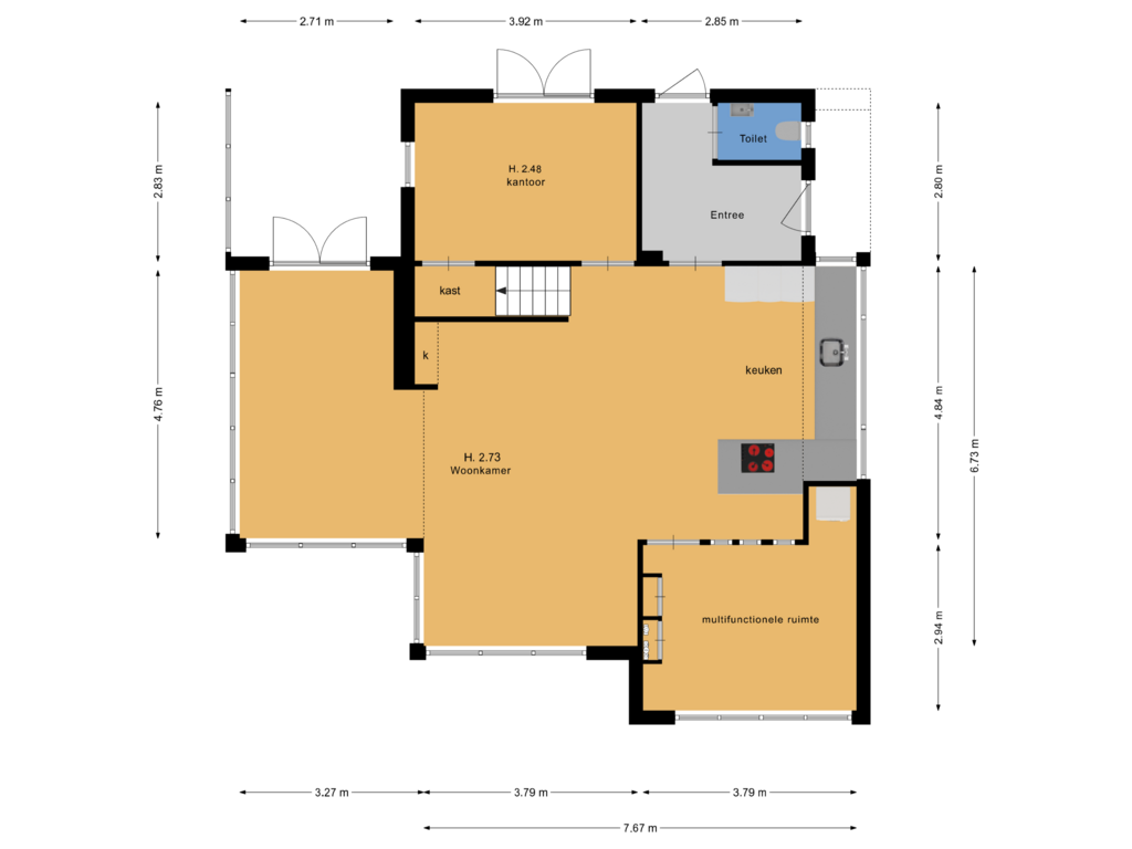 Bekijk plattegrond van BG van Nieuw-Loosdrechtsedijk 60