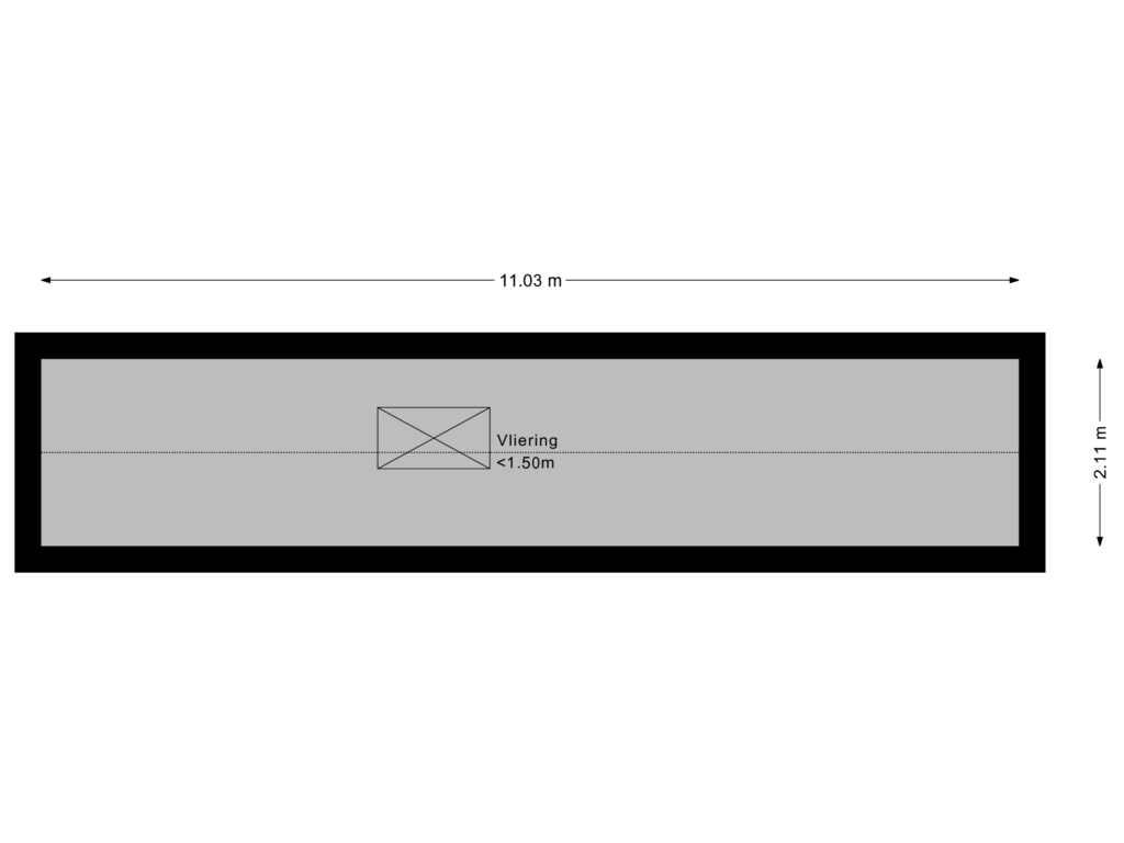 View floorplan of Tweede verdieping of Sweenslag 18