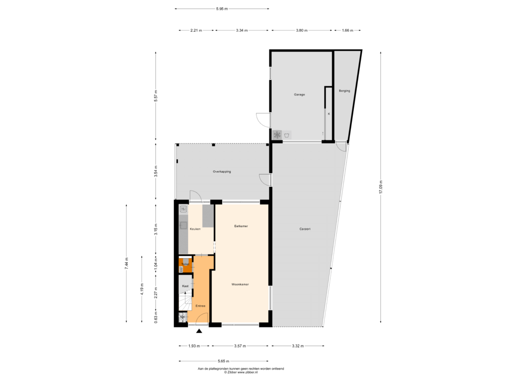 Bekijk plattegrond van Begane Grond van St.Martinusweg 45