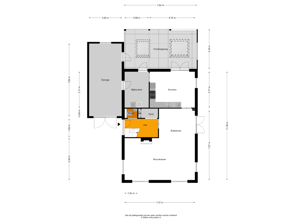 View floorplan of Begane Grond of Zandkreekstraat 9