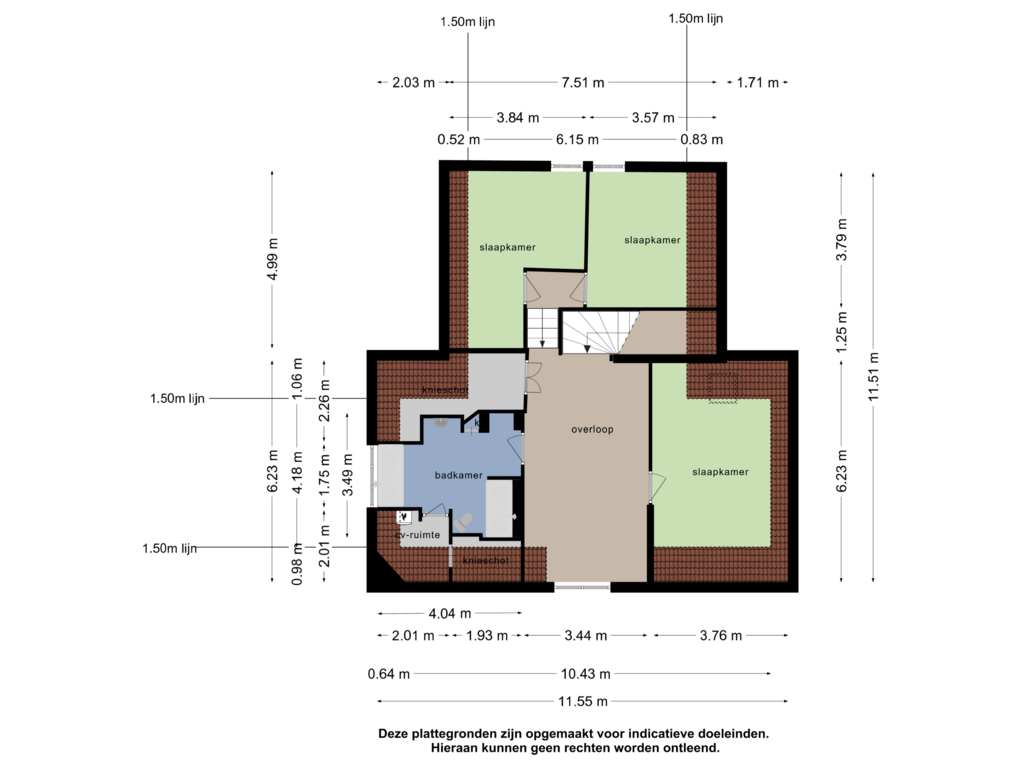 Bekijk plattegrond van 1e verdieping van Poststraat 8