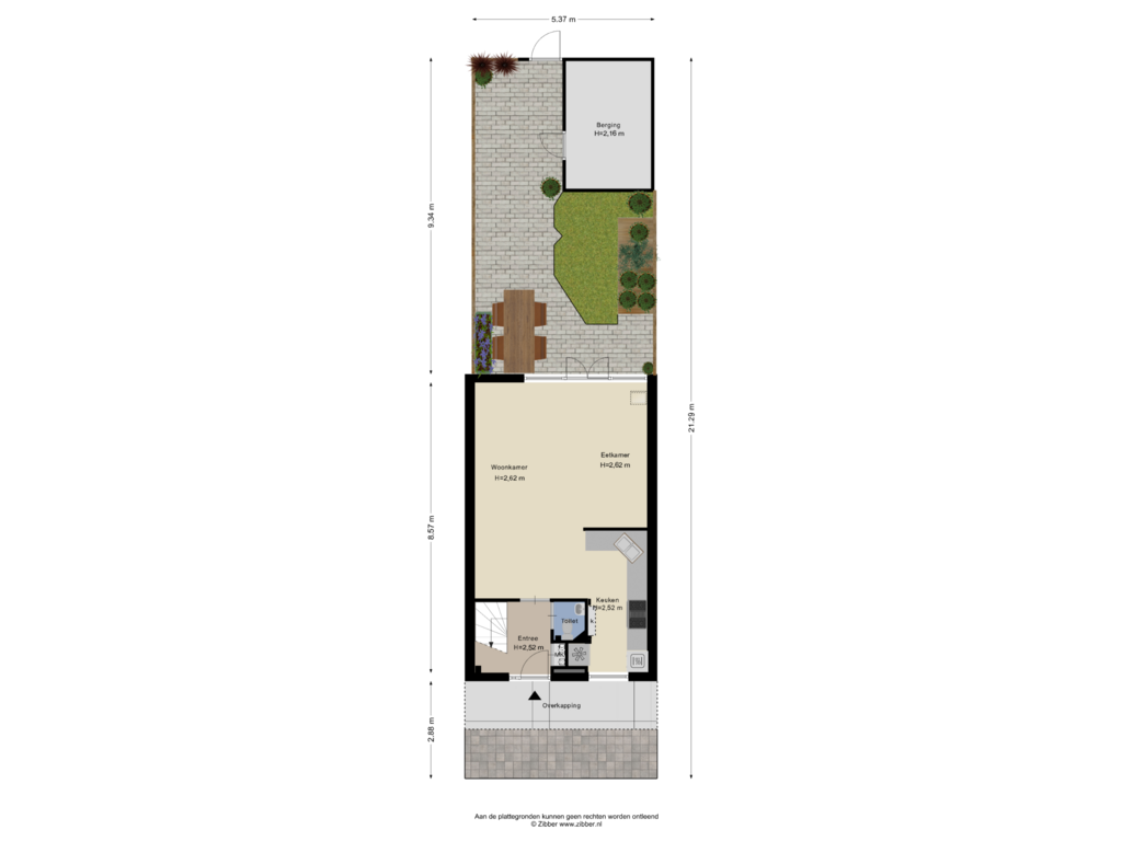 Bekijk plattegrond van Begane Grond Tuin van Saturnus 77