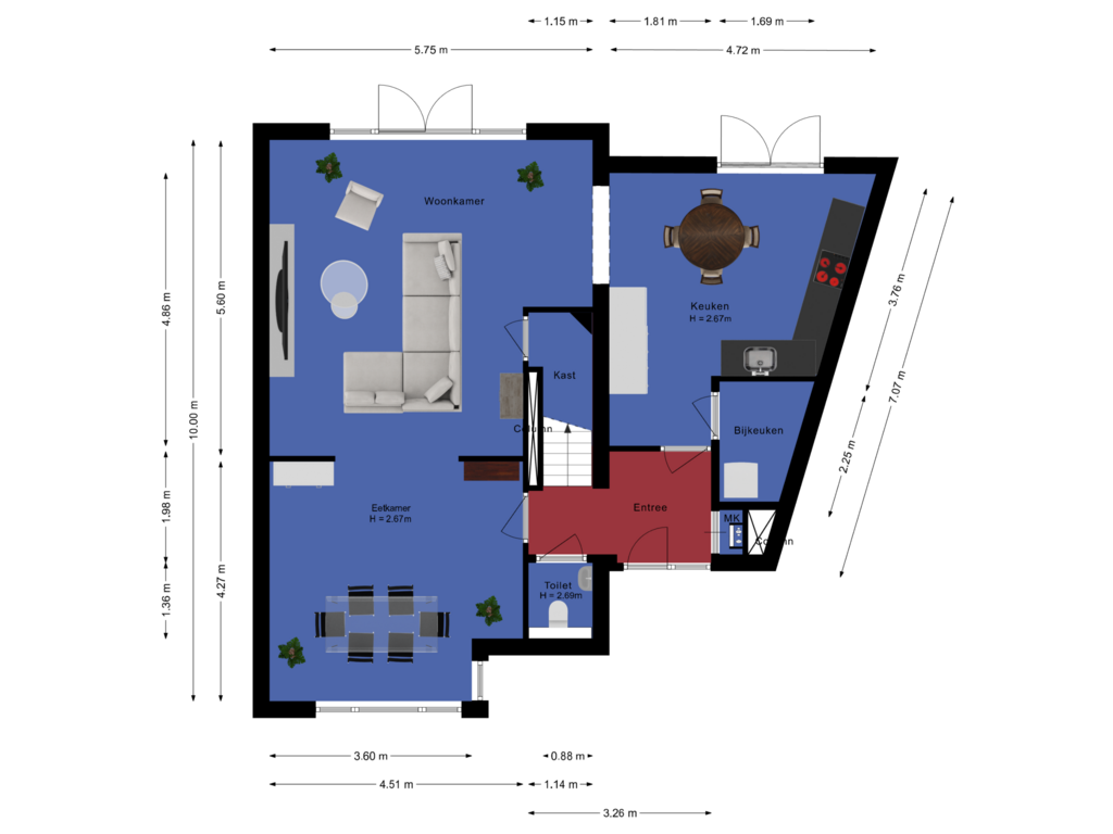 Bekijk plattegrond van Begane grond van Peellandhof 14