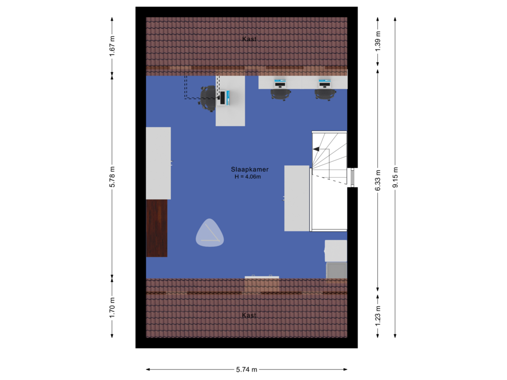 Bekijk plattegrond van Tweede verdieping van Peellandhof 14