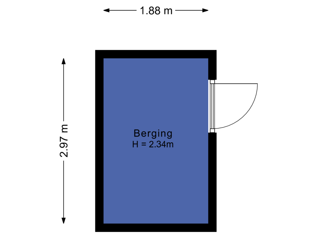 Bekijk plattegrond van Berging 2 van Peellandhof 14