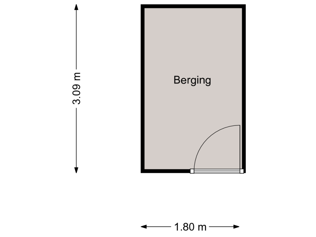 Bekijk plattegrond van berging van dr. Wiardi Beckmansingel 73