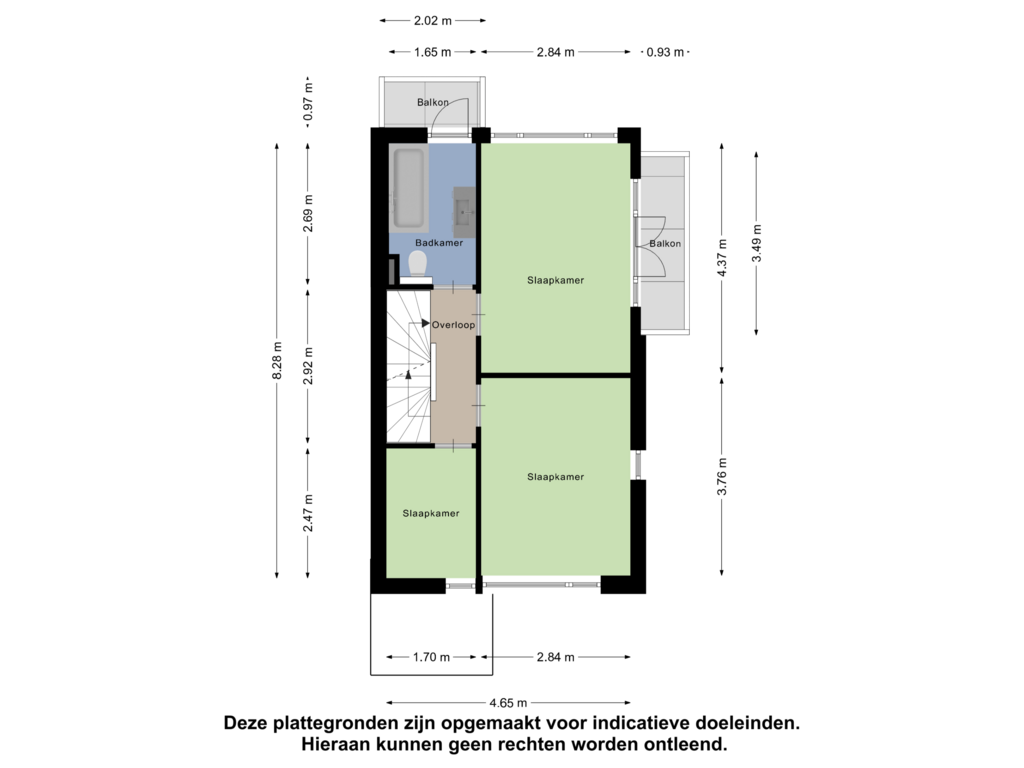 Bekijk plattegrond van Eerste verdieping van Jan Luykenstraat 62