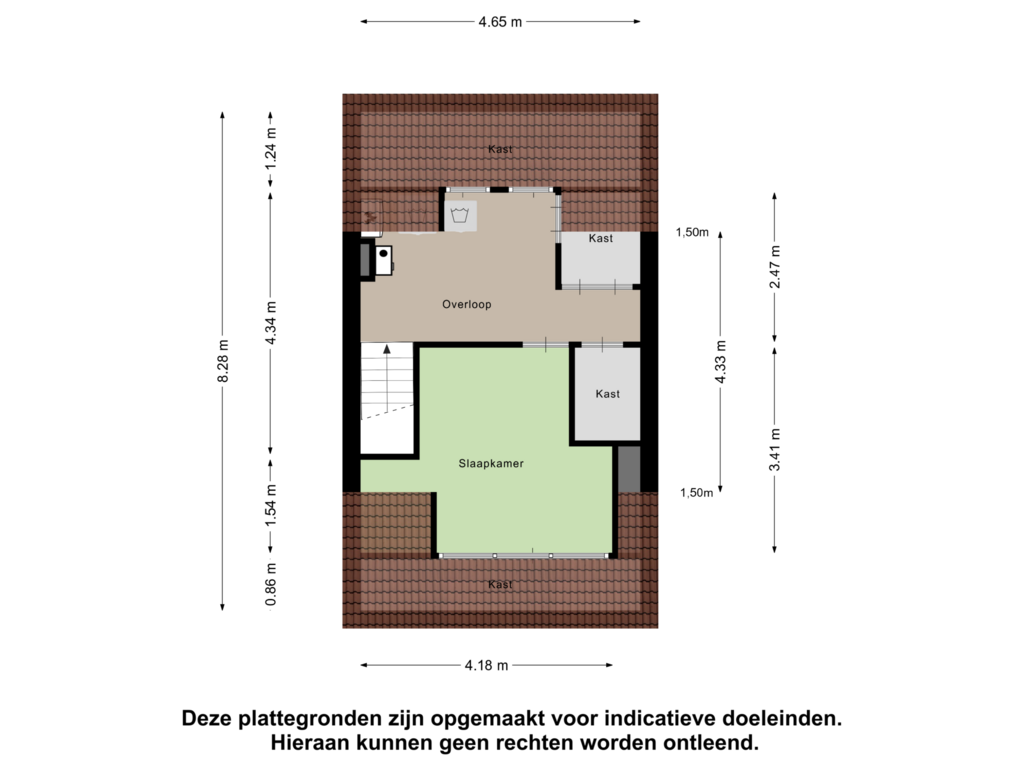 Bekijk plattegrond van Tweede verdieping van Jan Luykenstraat 62