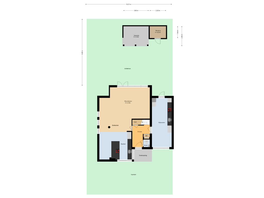 Bekijk plattegrond van Situatie van Picassoweg 68