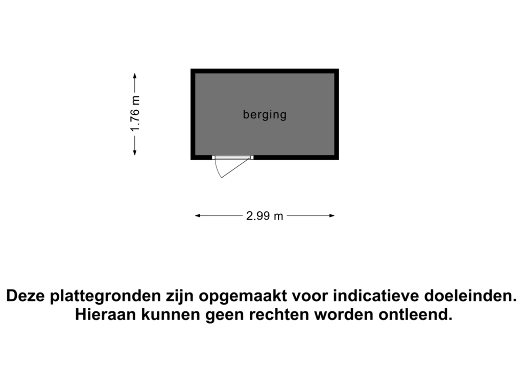 Bekijk plattegrond van berging van Kolfbaanstraat 19