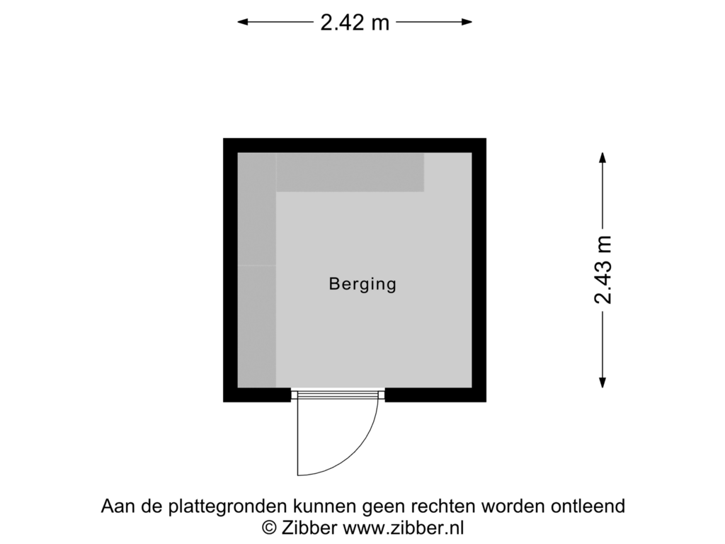 Bekijk plattegrond van Berging van Helmondstraat 50