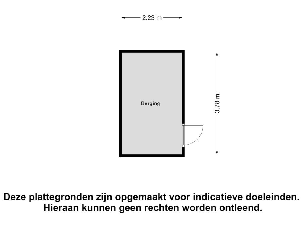 View floorplan of Berging of Jagersberg 5