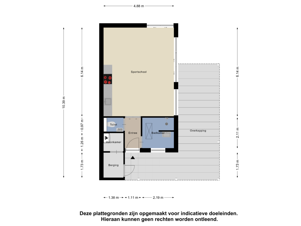 View floorplan of Tuinhuis of Jagersberg 5