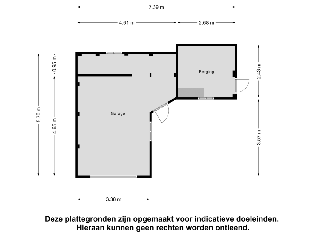 Bekijk plattegrond van Garage van Oranjelaan 17