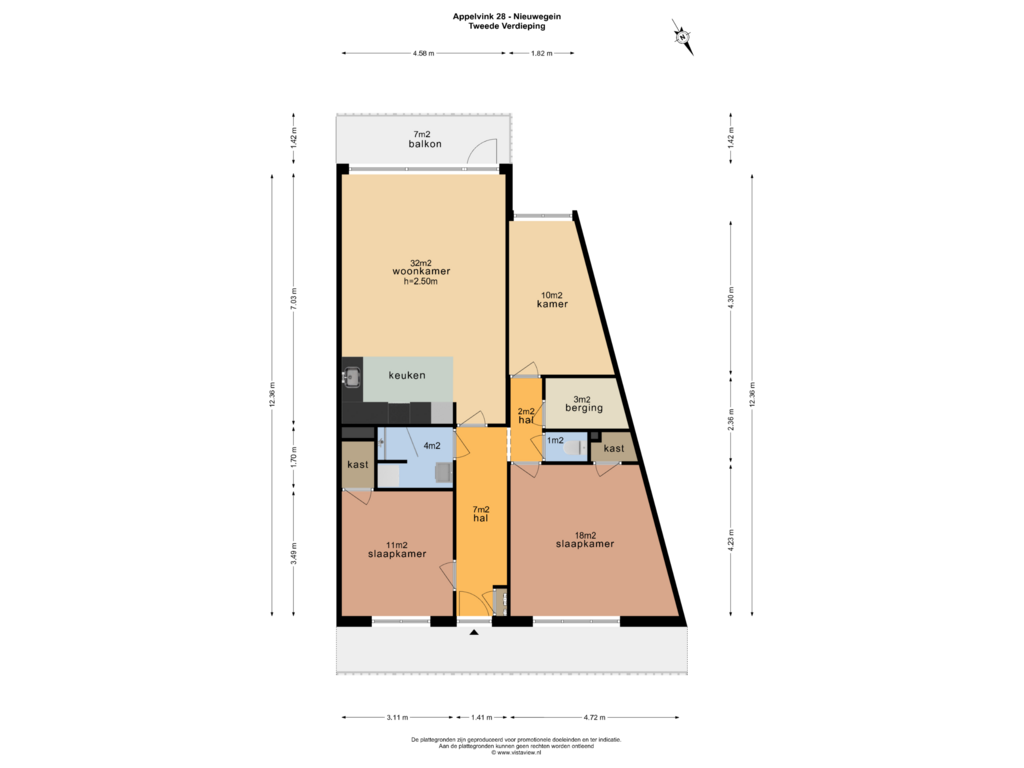 Bekijk plattegrond van BEGANE GROND van Appelvink 28