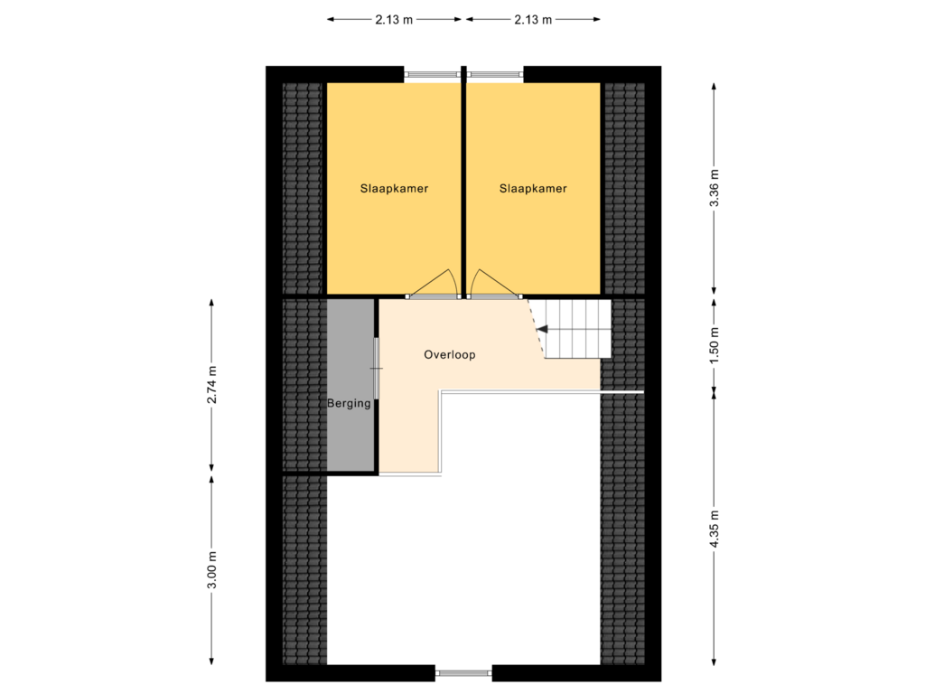 View floorplan of 1e Verdieping of Fenneweg 39