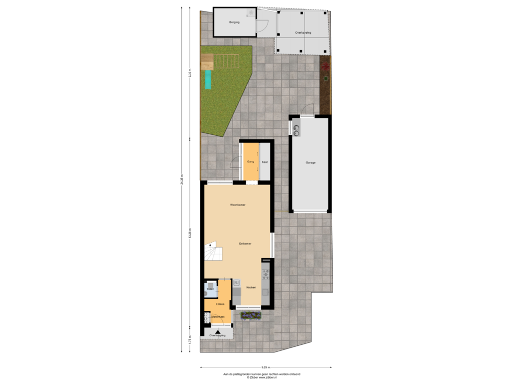 View floorplan of Begane grond_Tuin of Offenbachplantsoen 2