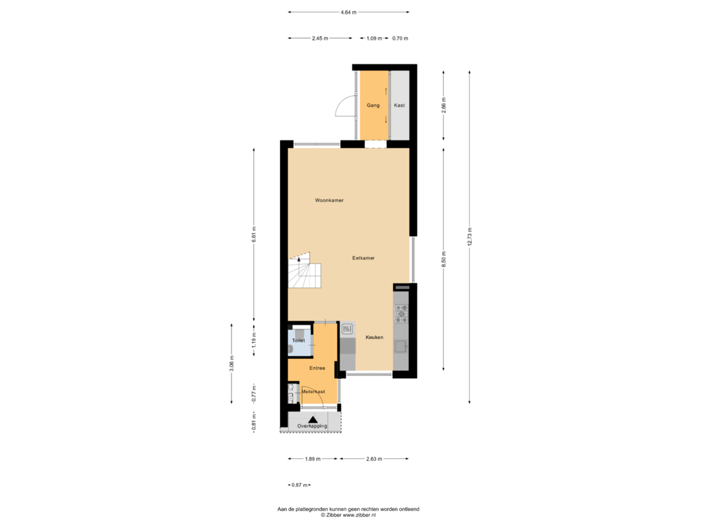 View floorplan of Begane grond of Offenbachplantsoen 2